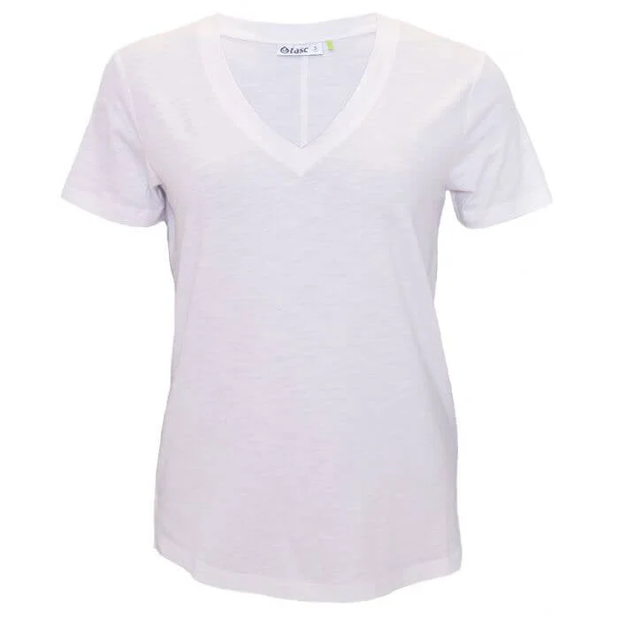 Tasc Womens Easy V-Neck T-Shirt - White