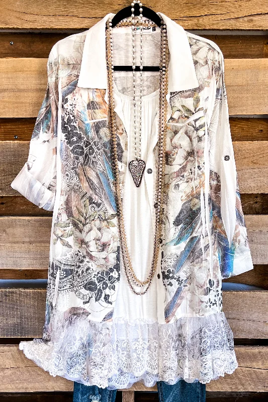 AHB EXCLUSIVE: Mindfulness Harmony Top - Ivory/Feather