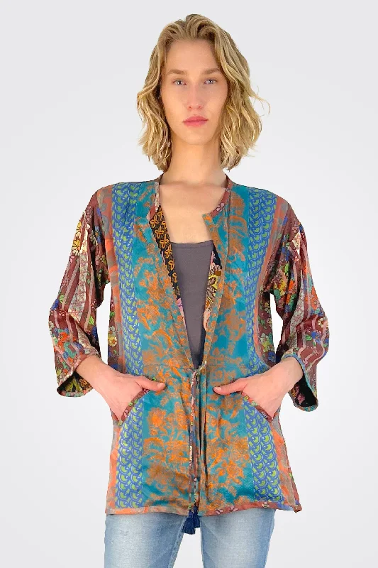 Teaberry Delfino Kimono - Multi