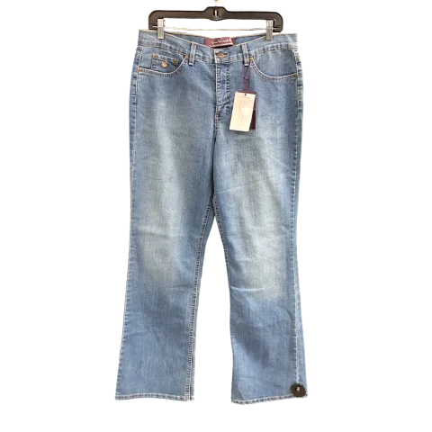 Jeans Flared By Gloria Vanderbilt In Blue Denim, Size: 12