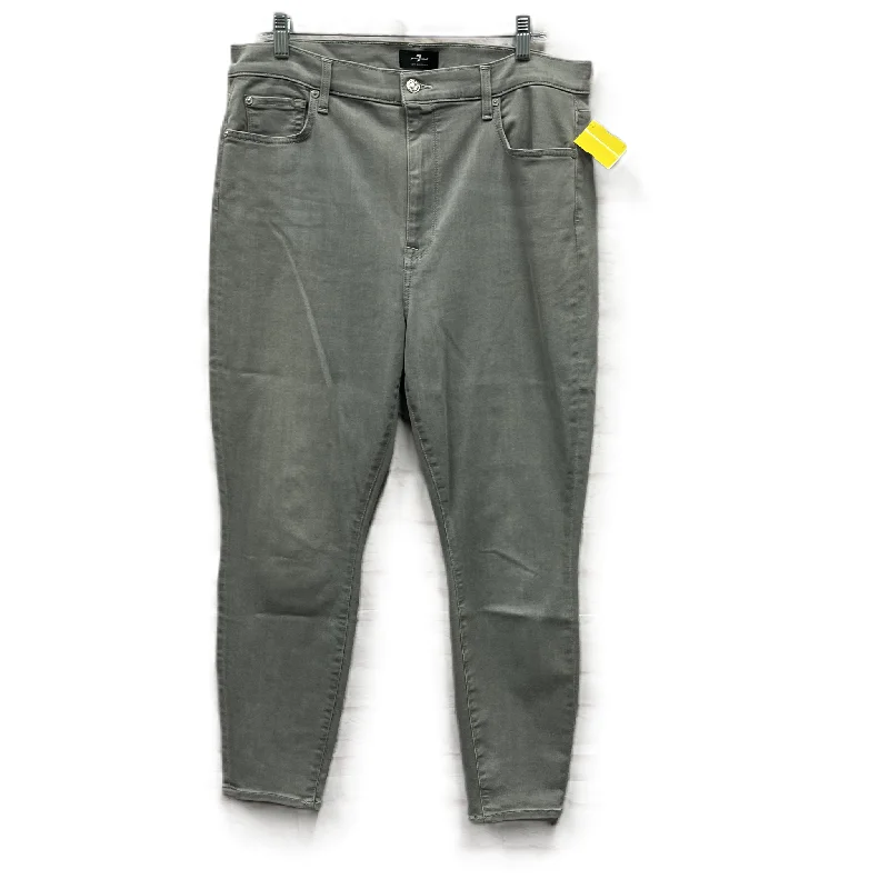 Jeans Skinny By 7 For All Mankind In Grey, Size: 16