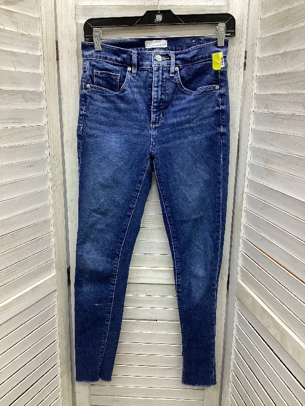 Jeans Skinny By Loft In Blue Denim, Size: 2