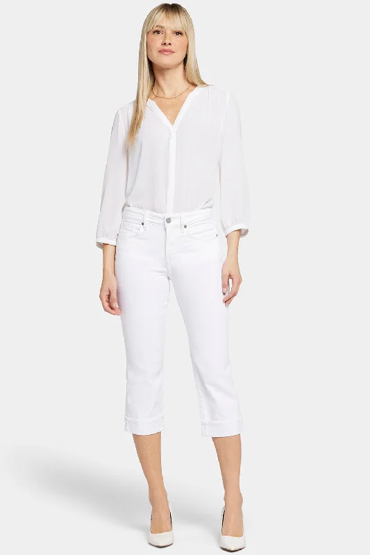 Marilyn Straight Crop Jeans - Optic White