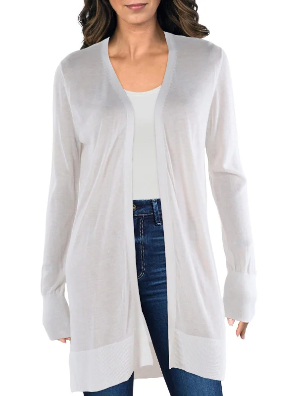 Womens Sheer Open Front Cardigan Sweater