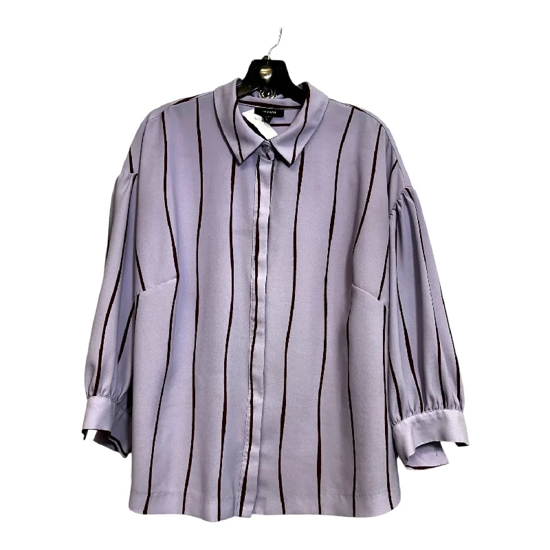 Top Long Sleeve By Alfani In Purple, Size: 1x