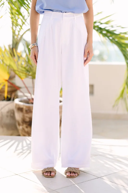 Just Dreaming White Linen Pants